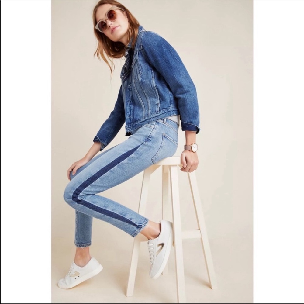 AGOLDE Toni Jeans with Stripe - Never worn!